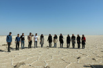 بازدید دانشجویان گروه معماری دانشگاه کاشان از دریاجه نمک و ماسه زارهای مرنجاب